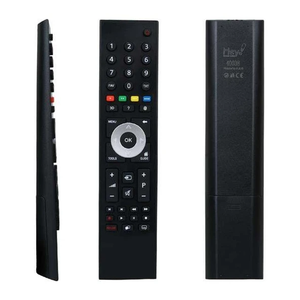 Hey Arçelik Beko Gri Göbek 3D Tuşlu Lcd Led TV Kumanda ürün görseli 1