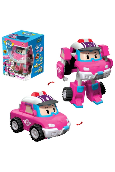 Robocar Poli Transforming Robot Figür Sandy – Dönüşebilen Lisanslı Oyuncak - 5