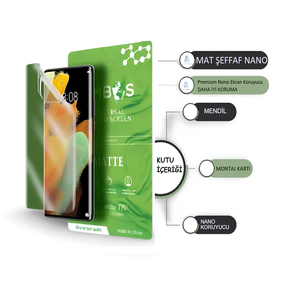 Casper Via G1 PLUS NANO Ekran Koruyucu ULTRA İnce Esnek MAT ŞEFFAF - Umbos ürün görseli 1