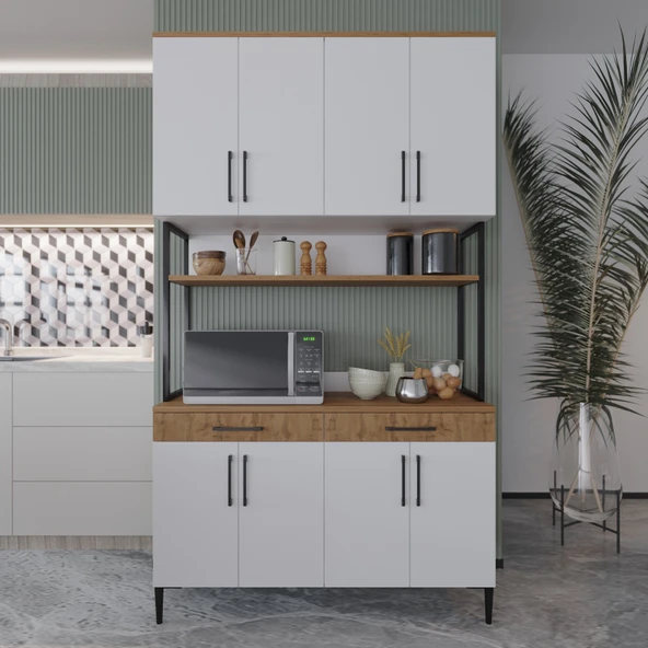 Ed Pet Dizayn Çok Amaçlı Dolap Mutfak Bangosu Kahve Köşesi - 5