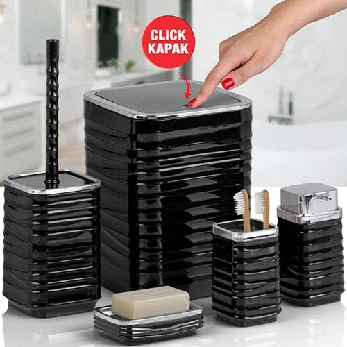 LUN-011 LUNA 5 LI BANYO SETI KROM SIYAH