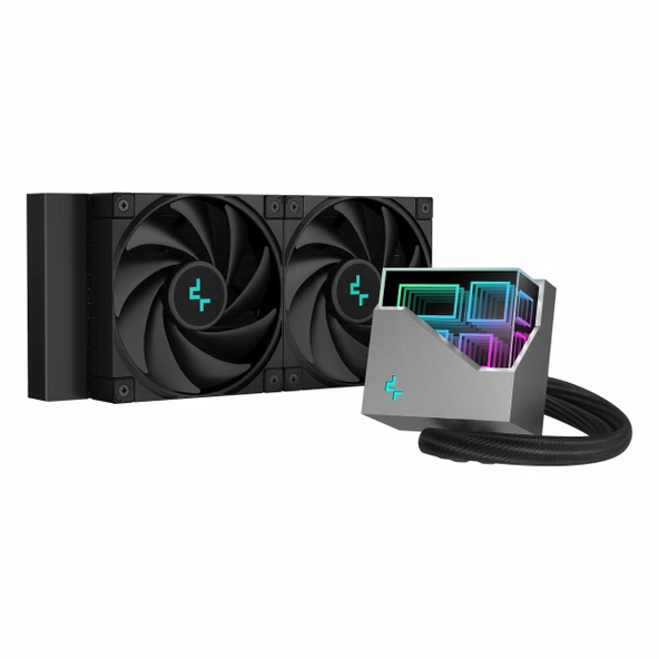 DeepCool LT520 ARGB 240mm AM5/1851P Siyah İşlemci Sıvı Soğutucu ürün görseli 1