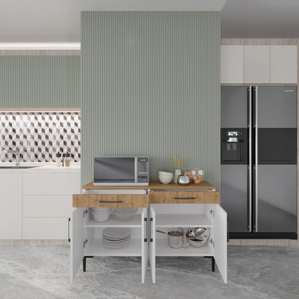 Ed Pet Dizayn Çok Amaçlı Dolap Mutfak Köşesi / Dresuar / Konsol/ Alt Modül - 2