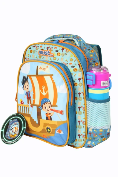 MUST 585001 Mavi Korsan Gemisi Anaokulu Sırt Çantası-Mavi - 1