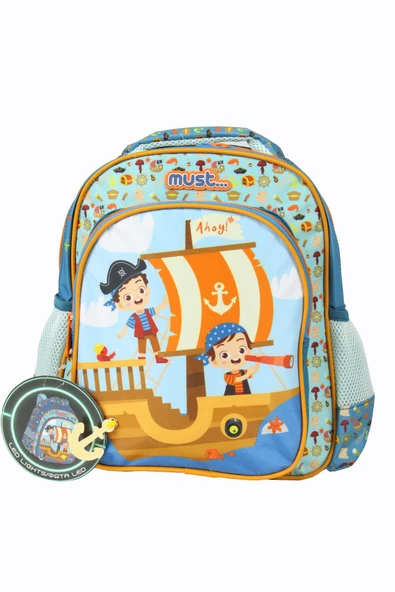 MUST 585001 Mavi Korsan Gemisi Anaokulu Sırt Çantası-Mavi - 2