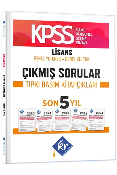 KPSS Genel Yetenek Genel Kültür Çıkmış Sorular Son 5 Yıl Tıpkı Basım Fasikülleri KR Akademi Yayınları ürün görseli