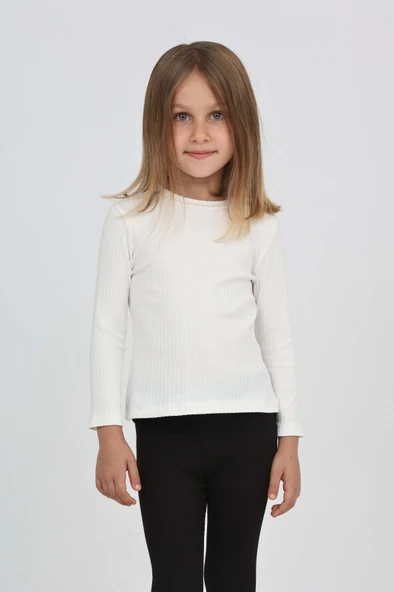 Toontoy Kız Çocuk Okul Omuz Çıtçıtlı Tişört - 4