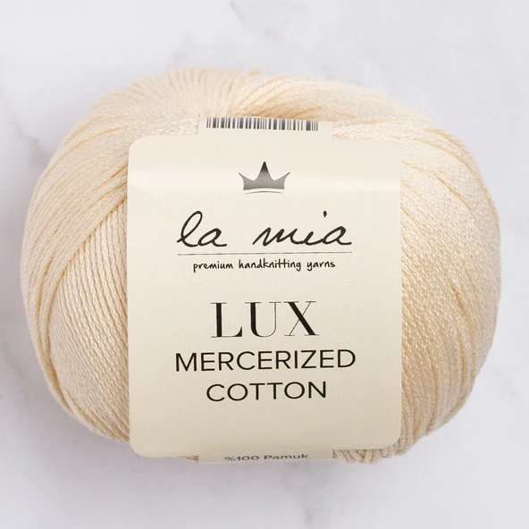 La Mia Lux Mercerized Cotton Bej El Örgü İpi - 174 - 33752 ürün görseli