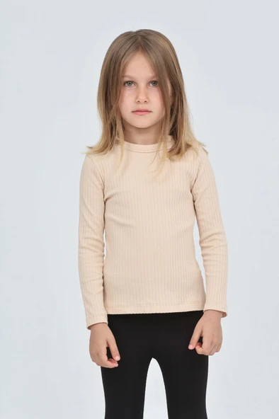 Toontoy Kız Çocuk Okul Omuz Çıtçıtlı Tişört - 8