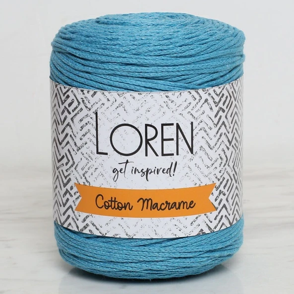 Loren Cotton Macrame Turkuaz - R087 - 34376 ürün görseli