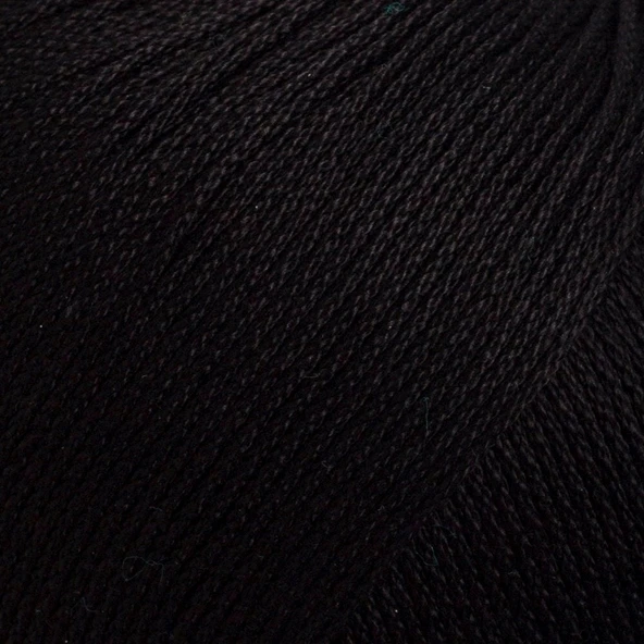 La Mia Lux Mercerized Cotton Siyah El Örgü İpi - 1 - 33741 - Resim 2