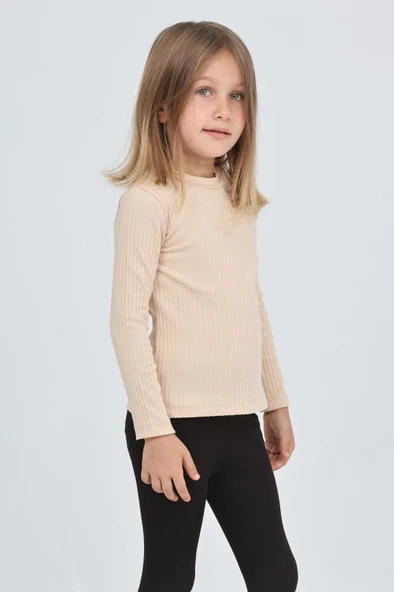 Toontoy Kız Çocuk Okul Omuz Çıtçıtlı Tişört - 6