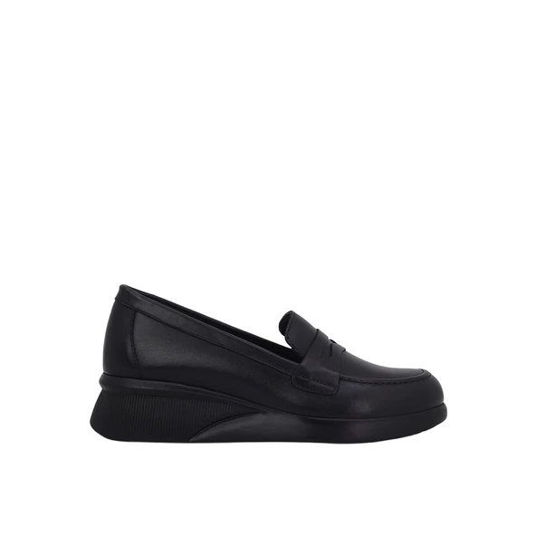 Albini 2630Z704 Hakiki Deri Siyah Loafer Ayakkabı ürün görseli 1