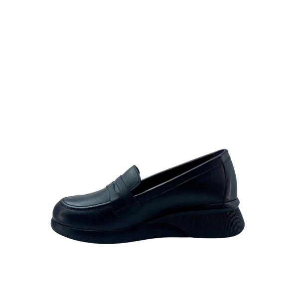 Albini 2630Z704 Hakiki Deri Siyah Loafer Ayakkabı - 4