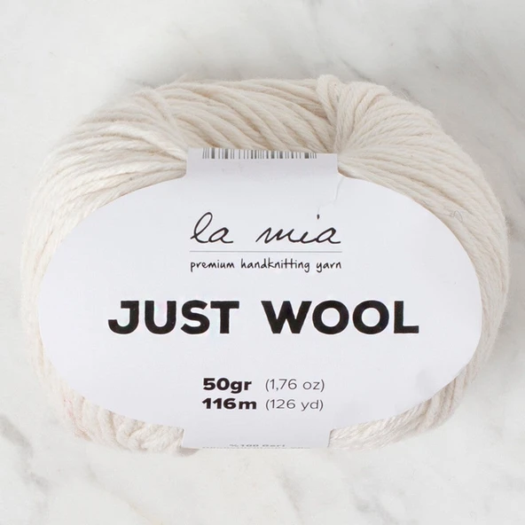 La Mia Just Wool Krem El Örgü İpi - LT018 - 34183 ürün görseli