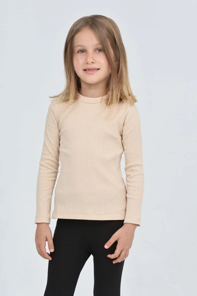 Toontoy Kız Çocuk Okul Omuz Çıtçıtlı Tişört - 5