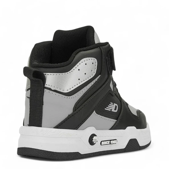 Albishoes Unisex Kız Erkek Çocuk Boğazlı Basket Cırtlı 4 Mevsim Kışlık Çocuk Anatomik Spor Ayakkabı - 4