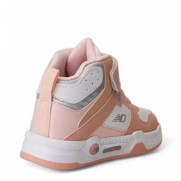 Albishoes Unisex Kız Erkek Çocuk Boğazlı Basket Cırtlı 4 Mevsim Kışlık Çocuk Anatomik Spor Ayakkabı - Resim 4