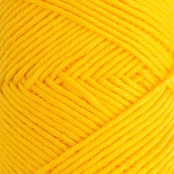 La Mia Baby Cotton Hardal Sarısı El Örgü İpi - L003 - 33632 - Resim 2