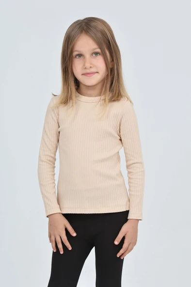 Toontoy Kız Çocuk Okul Omuz Çıtçıtlı Tişört - 7