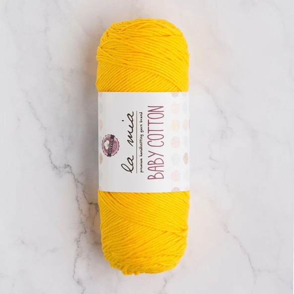 La Mia Baby Cotton Hardal Sarısı El Örgü İpi - L003 - 33632 ürün görseli