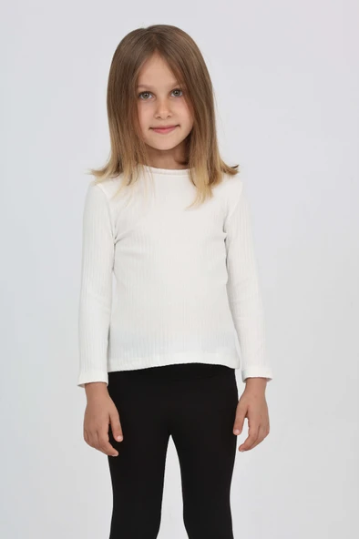 Toontoy Kız Çocuk Okul Omuz Çıtçıtlı Tişört - 12