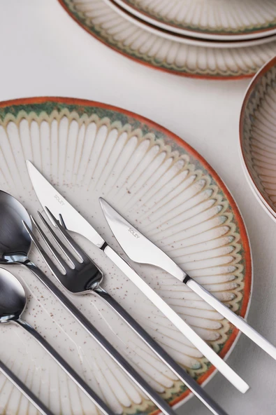 Soley | ZENIA | 6 kişilik 42 Parça Çatal Kaşık Bıçak Takımı - 3