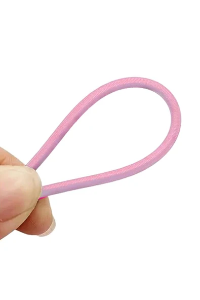 Pembe 5 Metre 2 mm Yuvarlak Lastik - 3