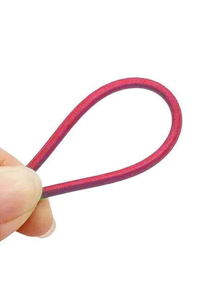 Fuşya Pembe 5 Metre 2 mm Yuvarlak Lastik - 3