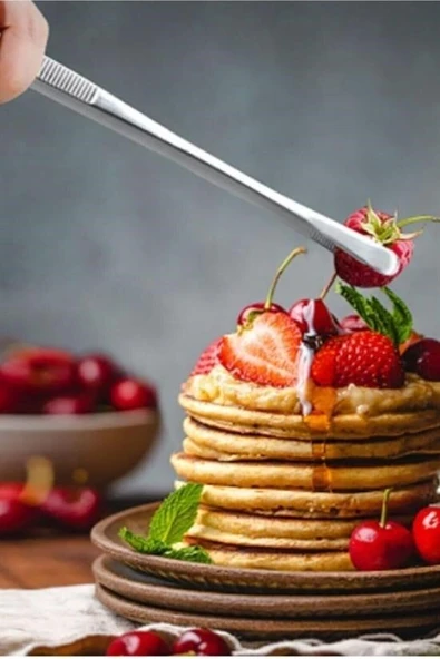 Yiyecek Servis Maşası Air Fryer  Master Chef Şef Cımbızı Et Kızartma Barbekü Aleti 30 Cm - Resim 7