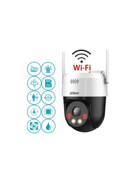 Dahua SD2A200HB-GN-AW-PV 2mp Full-Color Wifi Sesli ve ışıklı alarm İki yönlü konuşma İnsan Takibi PT IP Kamera ürün görseli 1