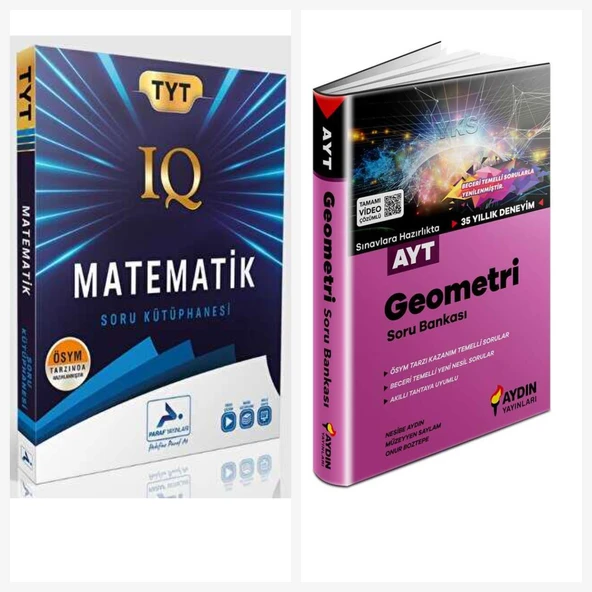 Paraf Iq Tyt Matematik Soru Kütüphanesi & Aydın Ayt Geometri Soru Bankası