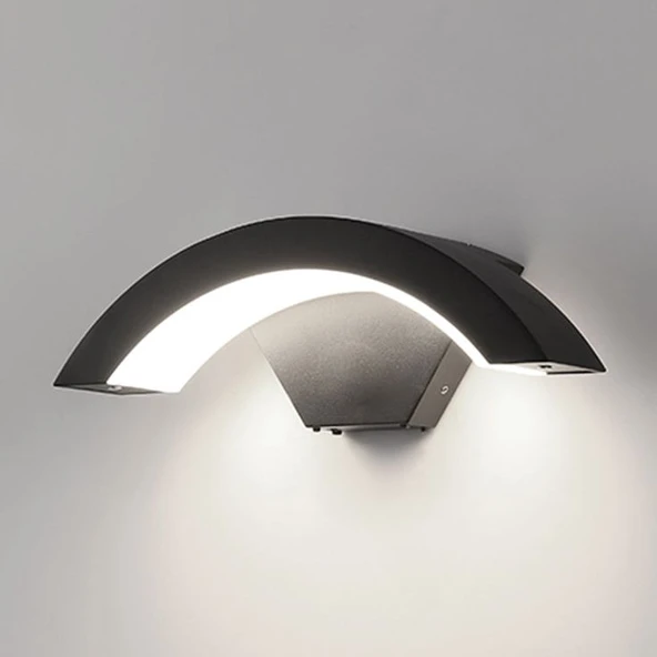 Elektrikle Çalışır 24 Watt Beyaz Işık İç ve Dış Mekan Led Duvar Aplik Bahçe Kapı Girişi Armatür - Resim 6