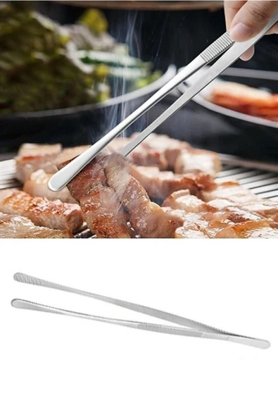 Yiyecek Servis Maşası Air Fryer  Master Chef Şef Cımbızı Et Kızartma Barbekü Aleti 30 Cm - Resim 6