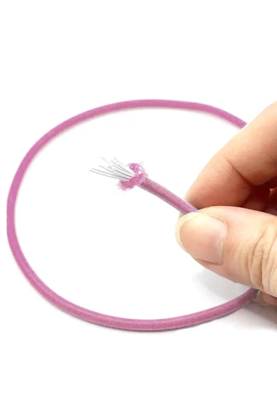 Pembe 5 Metre 2 mm Yuvarlak Lastik - 2