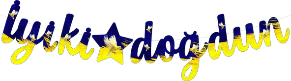 Sarı Lacivert Taraftar Temalı İyiki Doğdun Kaligrafi Banner ürün görseli 1