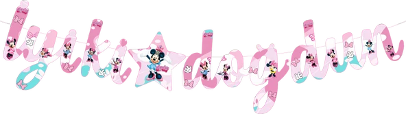 Minnie Mouse Temalı İyiki Doğdun Kaligrafi Banner ürün görseli 1