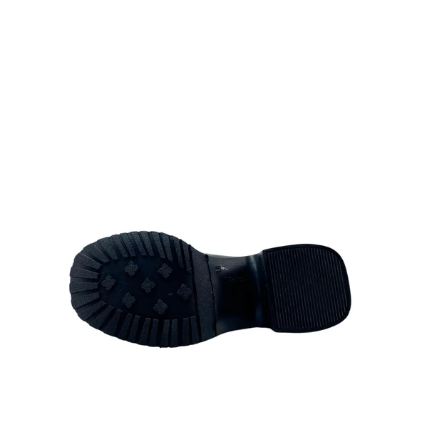 Albini 26101012R Rugan Deri Kadın Topuklu Loafer - Resim 3