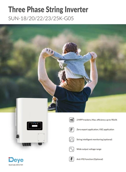 Deye 20 kW Trifaze On-Grid String İnverter - Resim 3