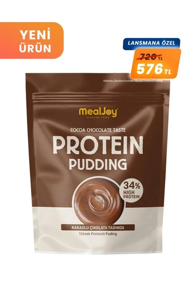 Mealjoy Protein PUDİNG 500 gr Yüksek Proteinli Kakaolu ve Çikolata Tadında - 1