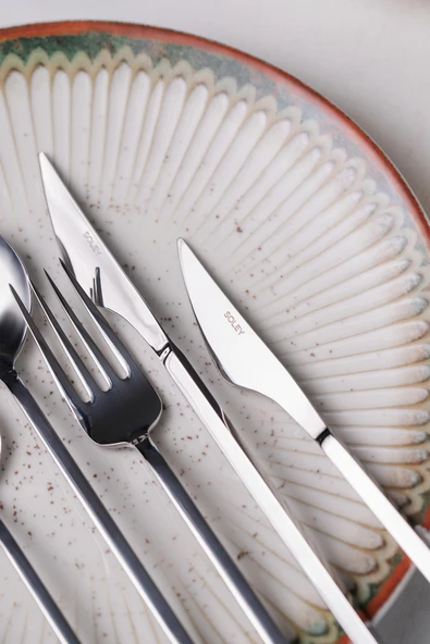 Soley | ZENIA | 6 kişilik 30 Parça Çatal Kaşık Bıçak Takımı - 3