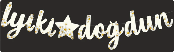 Papatya Temalı İyiki Doğdun Kaligrafi Banner ürün görseli 1