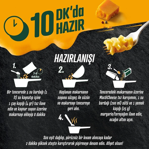 Knorr Çabuk Mac & Cheese Peynirli Makarna 212 Gr x 3 Adet - 3