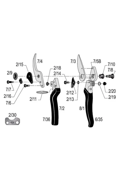 Felco 8 Budama Makası 21cm Sağ By-Pass - 2