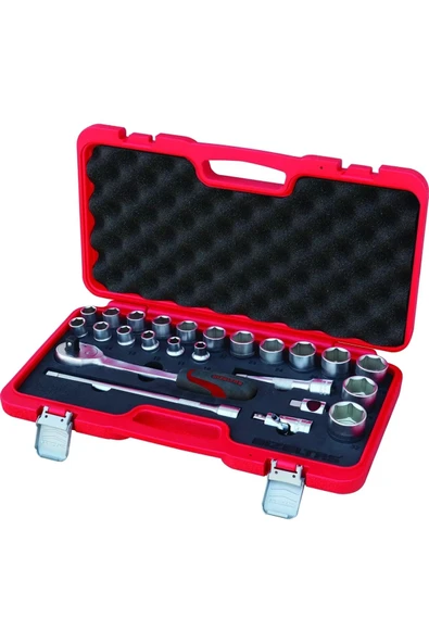İzeltaş 1113002024 1/2" Altı Köşe Lokma Anahtar Takımı 24 Parça ürün görseli 1