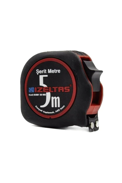 İzeltaş 5 Mt. Plastik Stoplu Şerit Metre 0588150005