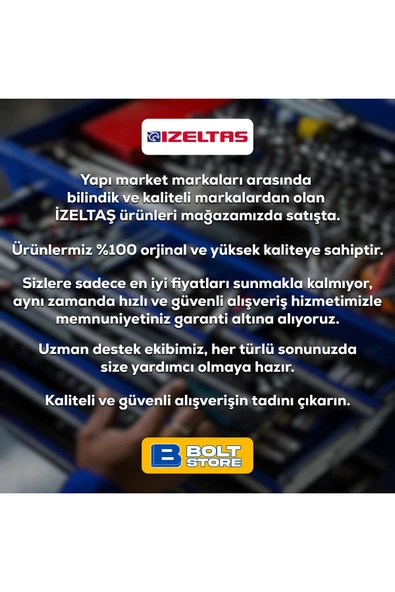 İzeltaş Altı Köşe Lokma Anahtar ve Bits Set | 1/4” | 48 Parça - Resim 2