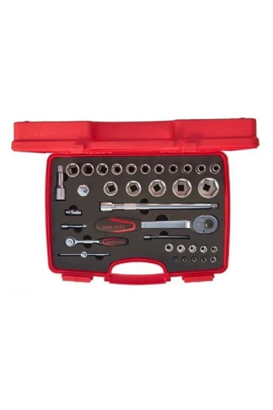 İzeltaş 1113 00 1038 Altı Köşe Lokma Anahtar Takımı 35 Parça - Resim 2