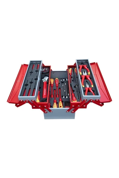 İzeltaş 8420005046 5 Gözlü Dolu Elektrikçi Takım Çantası ürün görseli 1