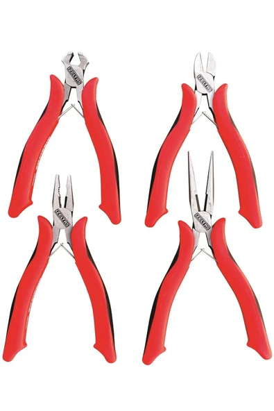 İzeltaş İzeltaş 4 Parça Elektronikçi Keski Ve Pense Seti - Izeltaş 3560002104 - Resim 2